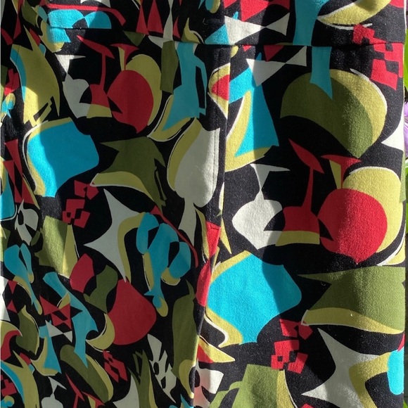 Talbots Women's Skirt Size 12 Mini Flamingo Tropical Summer Beach Cruise Stretch - Picture 6 of 7